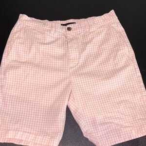 Tommy Hilfiger Men's Light Pink Checkered Shorts